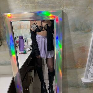 Dolls Kill Sugar Thrills Supreme Grace Satin Wrap Skirt in Lavendar Purple